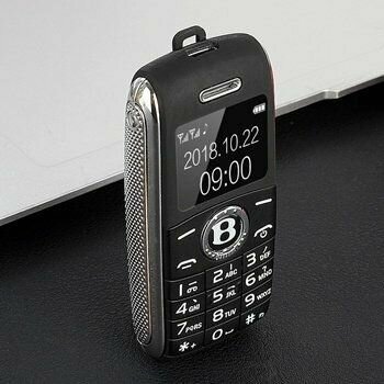 Кнопочный мини телефон с двумя SIM-картами Bx8 , сотовый , маленький , мобильный телефон Черный