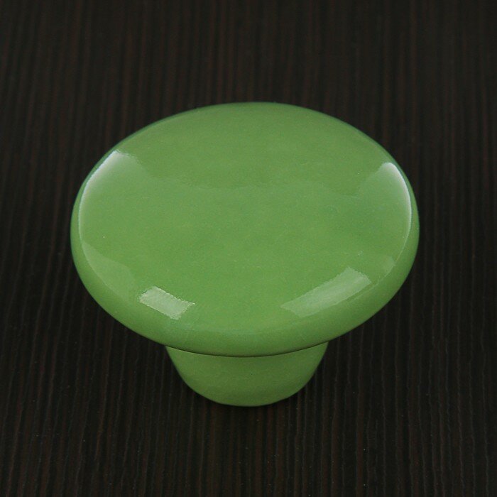 Тундра Ручка-кнопка BOWL Ceramics 002, керамическая, фисташковая - фотография № 3