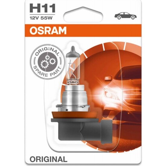Лампа автомобильная OSRAM Original Line H11 55W PGJ19-2 12V, 1шт, 64211-01B