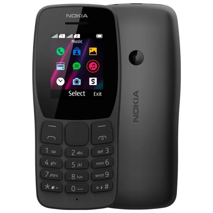 Nokia 110 DS Black 16NKLB01A07