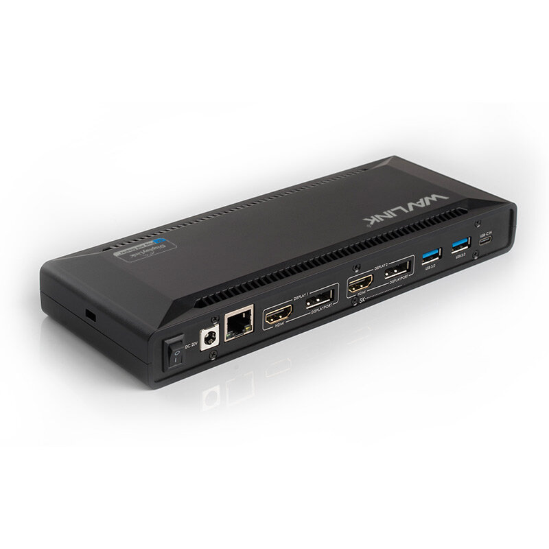 Док-станция WAVLINK USB-Camp;USB3.0 Ultra 5K(Dual 4K)Universal with 100W PowerDelivery Include 20V/6.5A Power Adapter/ 4xUSB3.0/2xUSB-C/2xDP 4K 60HZ/2xHDMI 4K 60HZ/1xGigabit LAN/1xAudio In/Out (WL-UG69PD2 PRO)