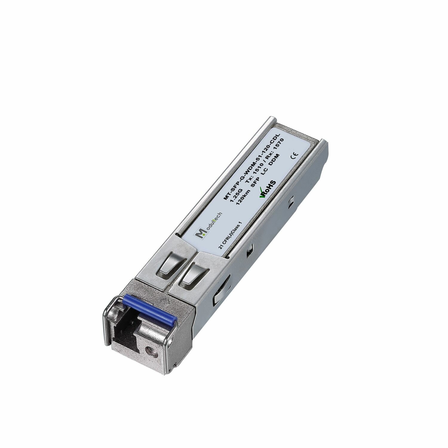 Модуль SFP WDM 1,25 Гбит/с, 120 км, 1510/1570 нм, SMF, LC