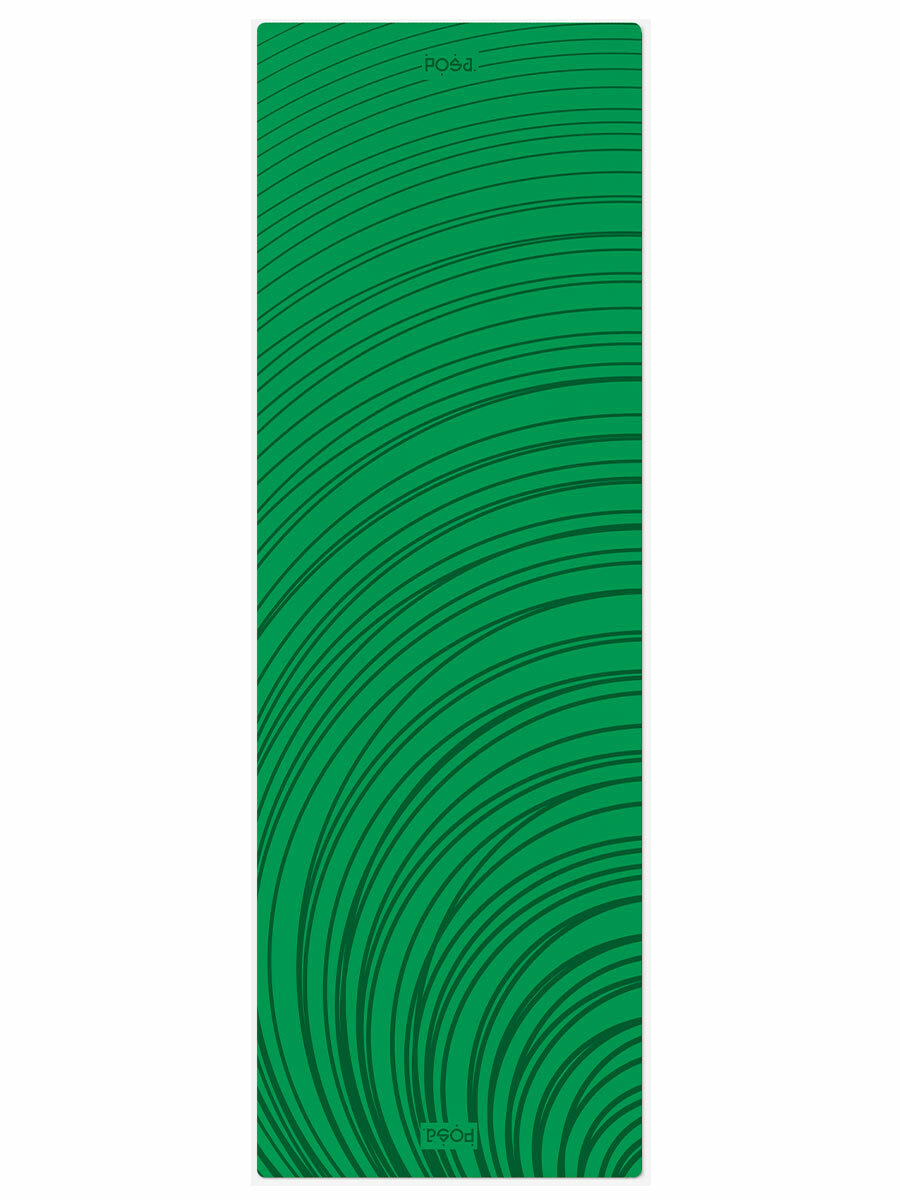 Профессиональный полиуретановый коврик для йоги POSA NonSlip Pro 6mm Green Ripple