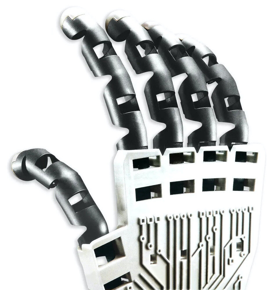 Пластиковый конструктор "Рука робота" механическая рука-манипулятор игрушка-хваталка