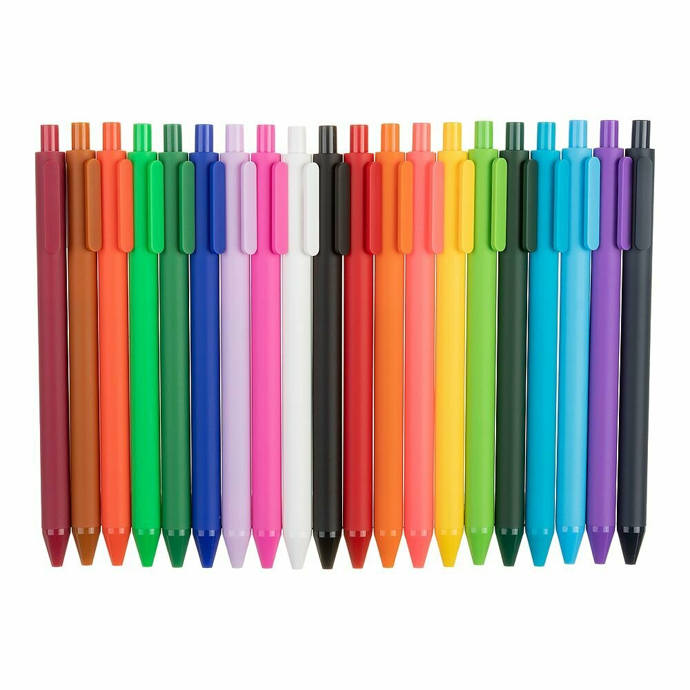 Набор гелевых ручек Xiaomi KACO Pure Plastic Gel Ink Pen 20 шт. (цветные)