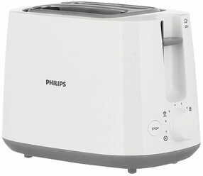 Тостер PHILIPS HD2581/00, комплект 5 шт., 830 Вт, 2 тоста, 8 режимов, подогрев, разморозка, пластик,