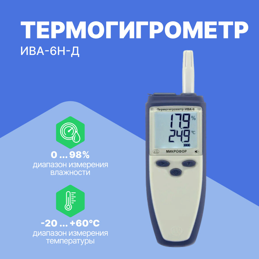 Термогигрометр ИВА-6Н-Д - фотография № 1