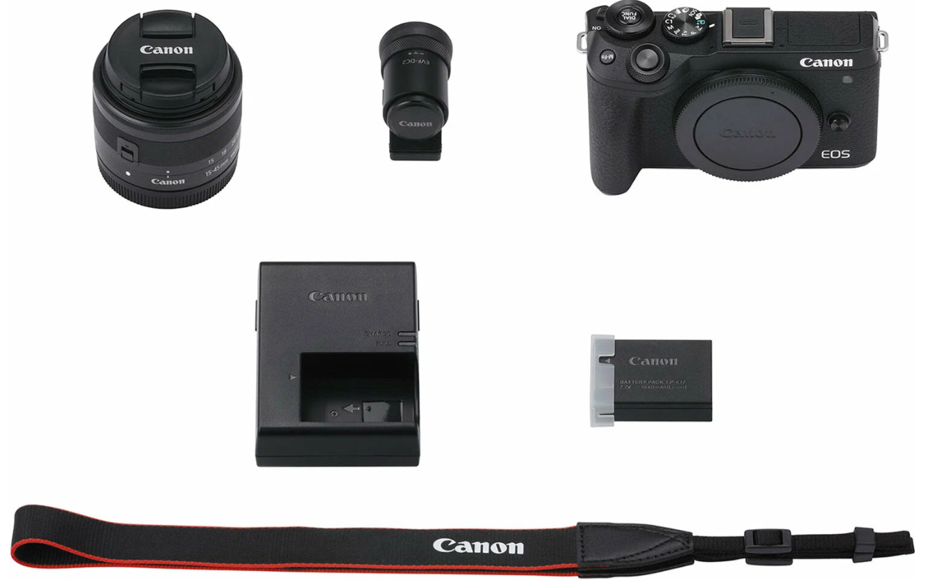 Фотоаппарат Canon EOS M6 Mark II черный 32.5Mpix 3" 4K WiFi 15-45 IS STM + EVF LP-E17 (с объективом) - фото №4