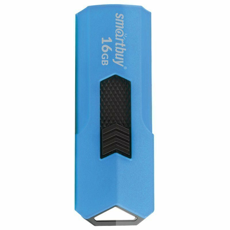 Флэш-диск 16 GB SMARTBUY Stream USB 2.0, синий, SB16GBST-B