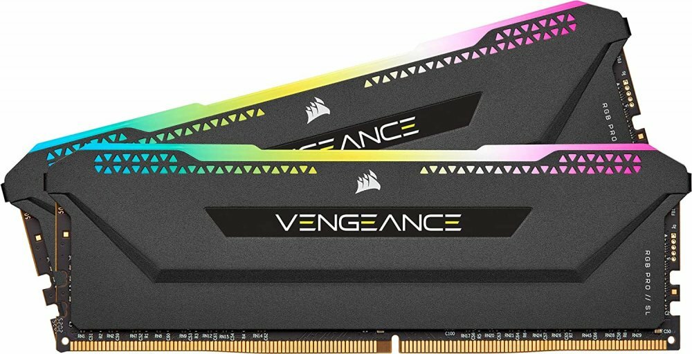 Оперативная память Corsair Vengeance RGB PRO 32 ГБ (16 ГБ x 2 шт.) DDR4 3200 МГц DIMM CL16 CMW32GX4M2E3200C16