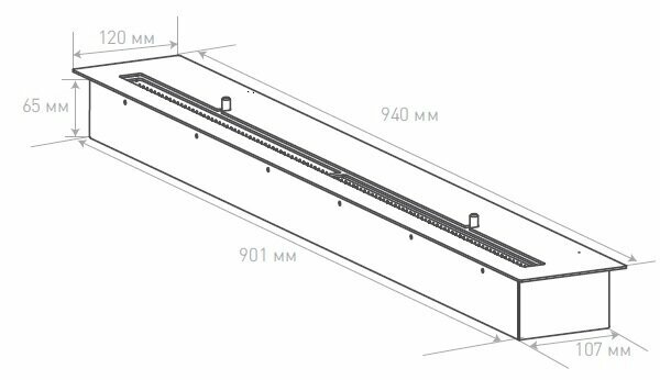 Silver Smith Встраиваемый биокамин CAPSULA LUX 3 Glass - фотография № 7