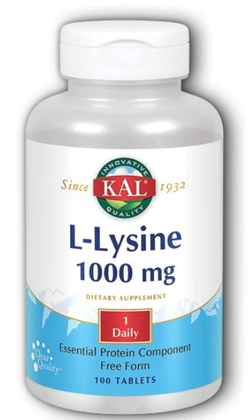 KAL L-Lysine (L-лизин) 1000 мг 100 таблеток (KAL)