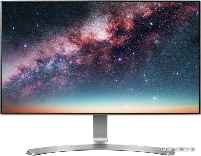 23.8" Монитор LG24MP88HV-S, 1920x1080, 75 Гц, AH-IPS, серебристый/белый