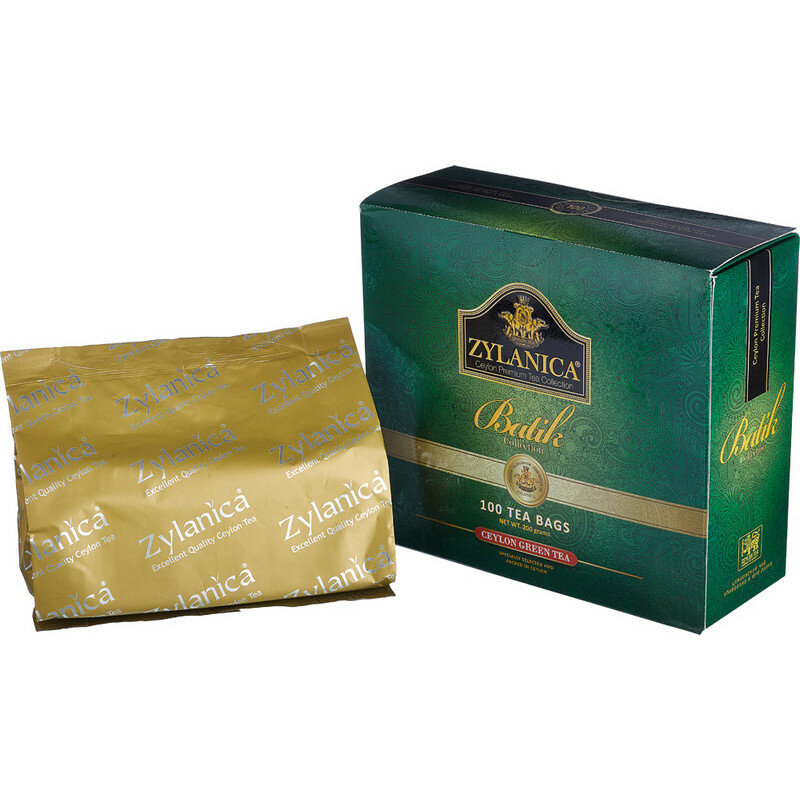 Чай Zylanica Batik Design зеленый, 100 пакx2гр/уп - фотография № 2