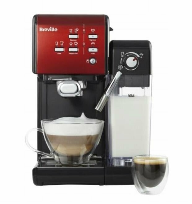Кофемашина Breville Prima Latte II , красная / VCF109X4 - фотография № 8