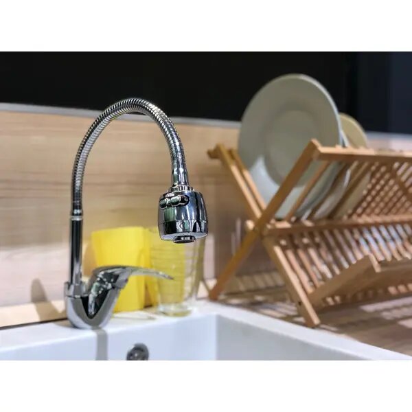 фото Смеситель для кухни Клевер Olive Ov 519 20 см цвет хромированный