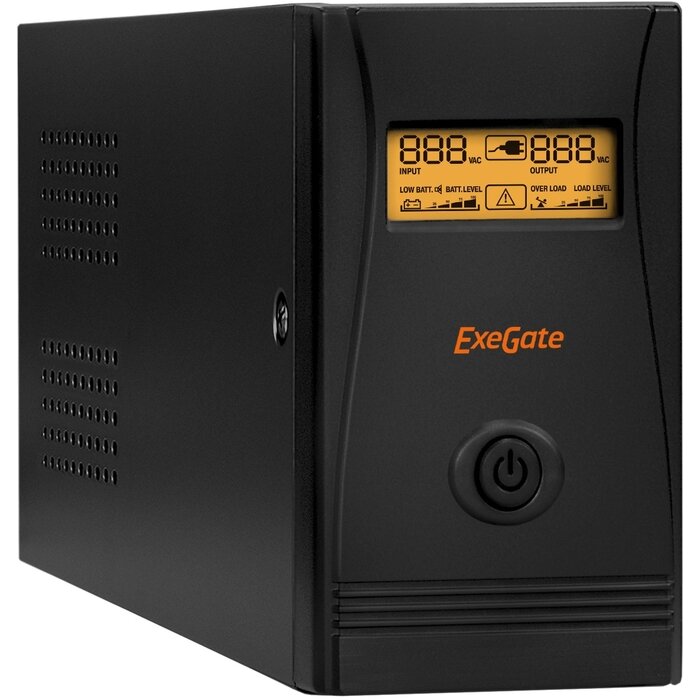 ИБП ExeGate SpecialPro Smart LLB-650.LCD.AVR.EURO.RJ.USB 650VA/360W, Black