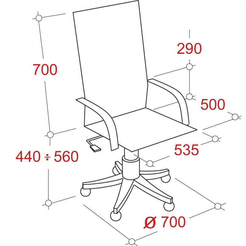 Кресло BN_Dt_Руковод. EChair-633 TR рец.кожа бежевая, пластик - фотография № 4