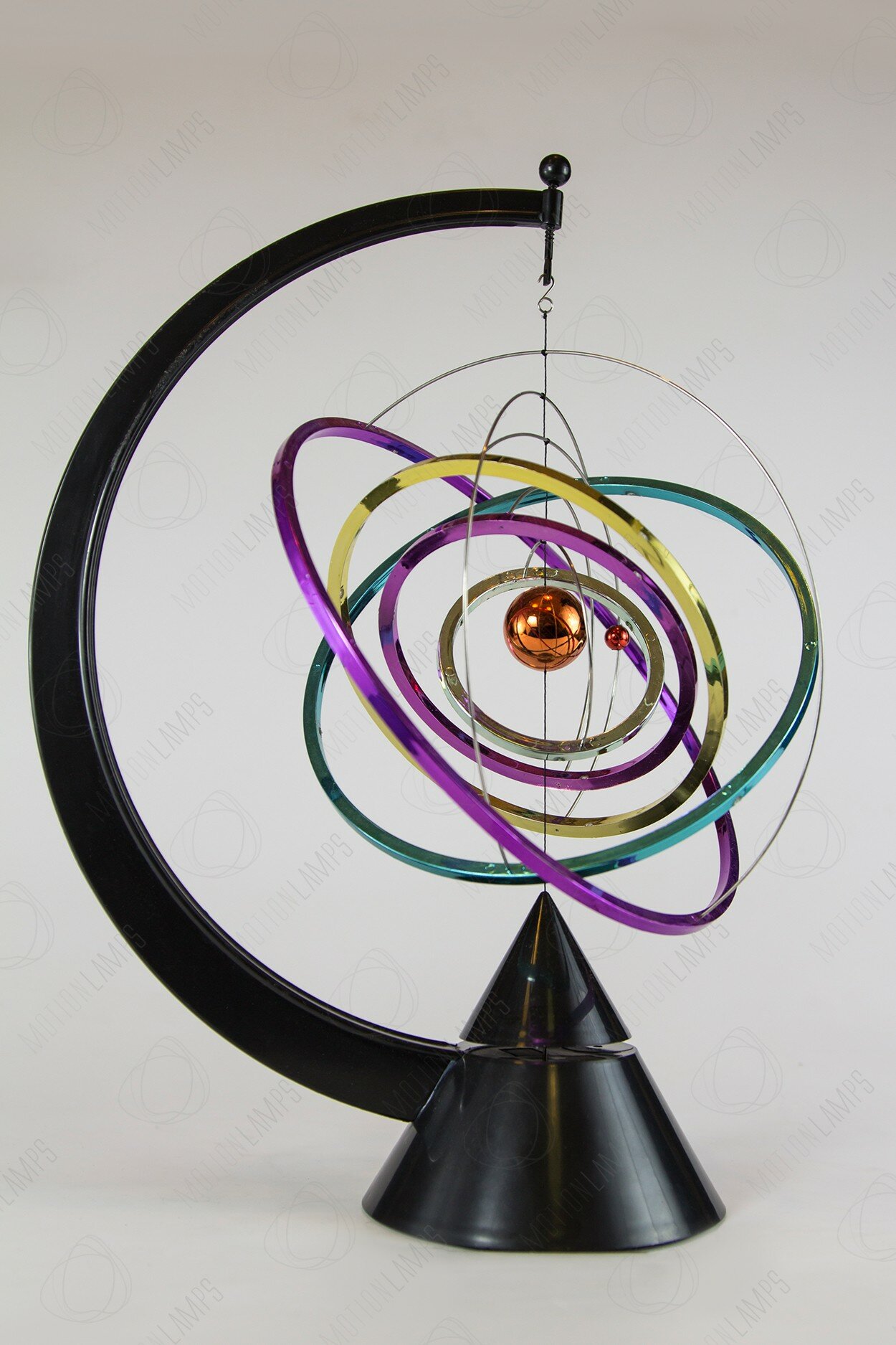 Настольный магнитный маятник "Атом" Rainbow 31см - фотография № 1