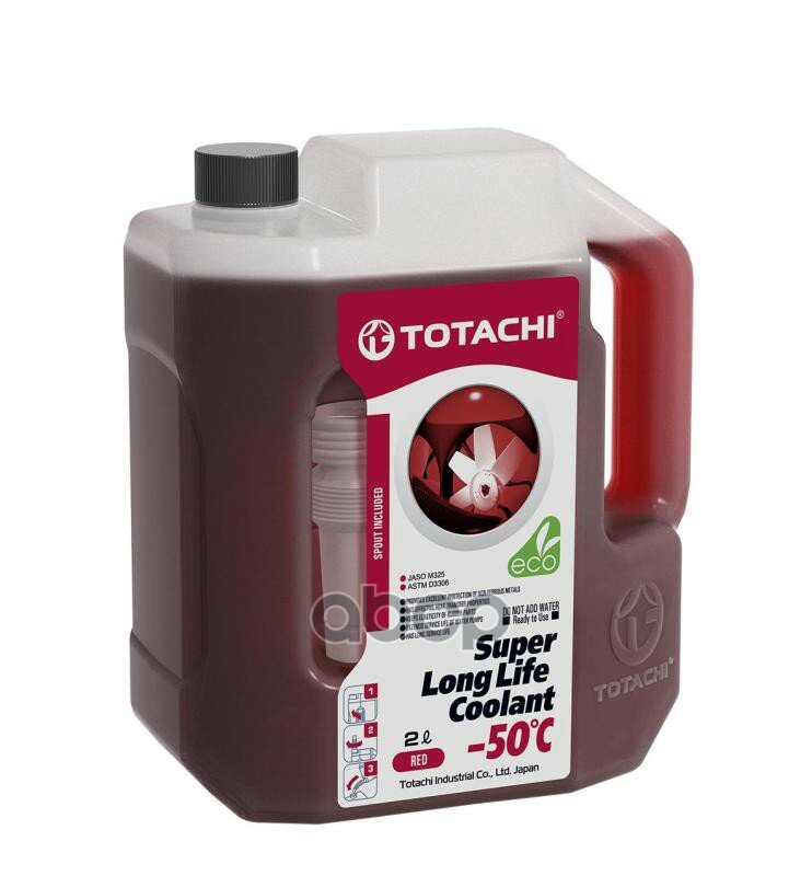 Жидкость Охлаждающая Низкозамерзающая Totachi Super Long Life Coolant Red -50c 2л TOTACHI арт. 41902