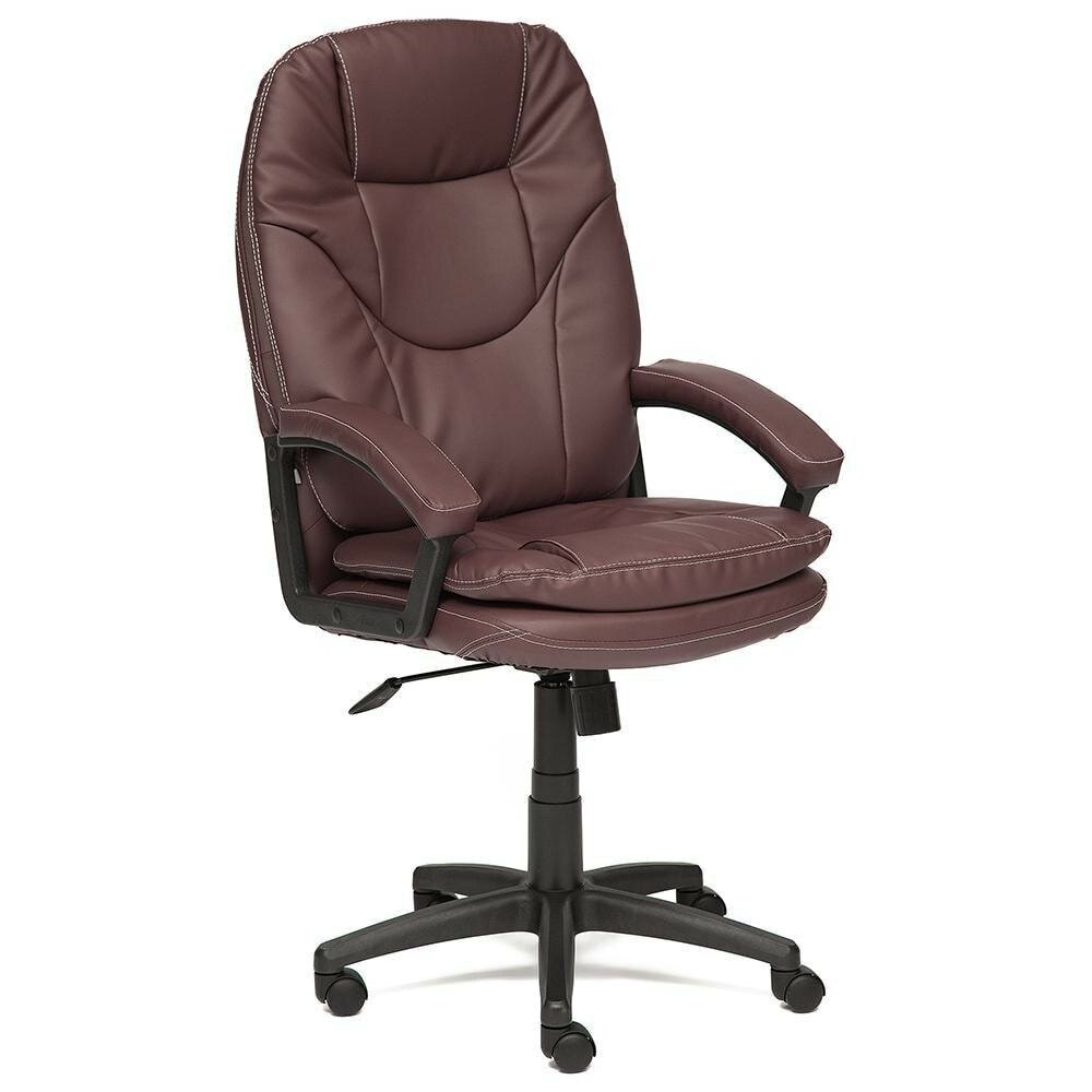 Кресло компьютерное Comfort LT кож-зам, коричневый, 36-36