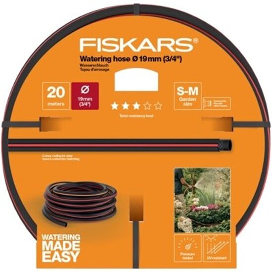 Шланг садовый Fiskars 1027109 3/4" 20м армированный