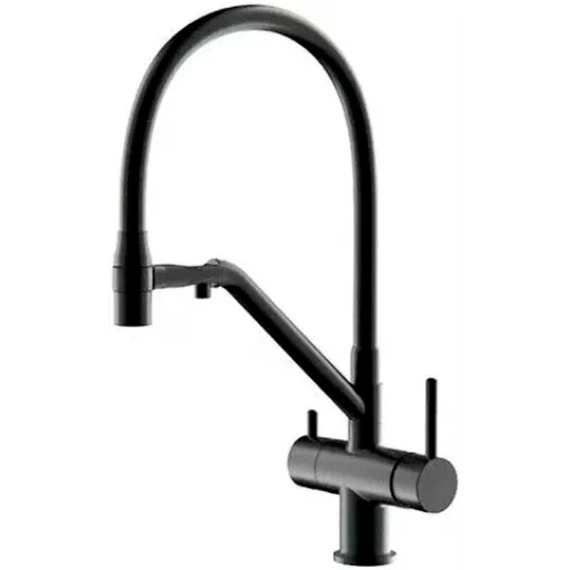 фото Смеситель для кухни Gappo G4398-86, черный матовый