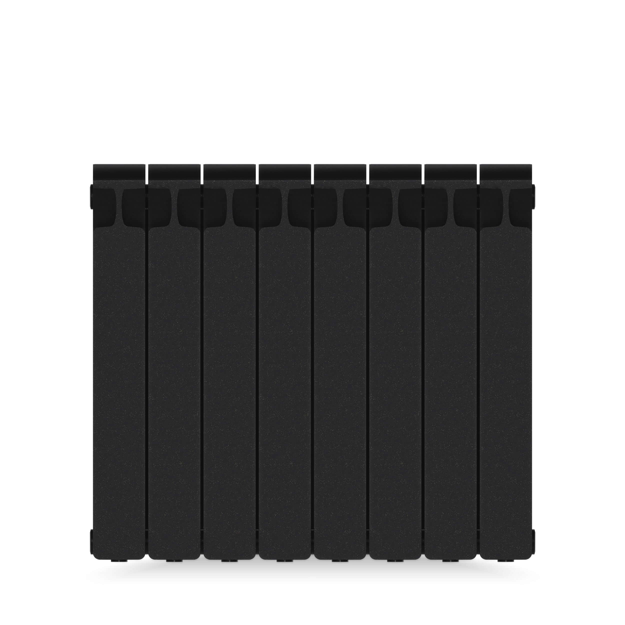 Радиатор Rifar Monolit 500 8 секций боковое подключение биметалл цвет чёрный