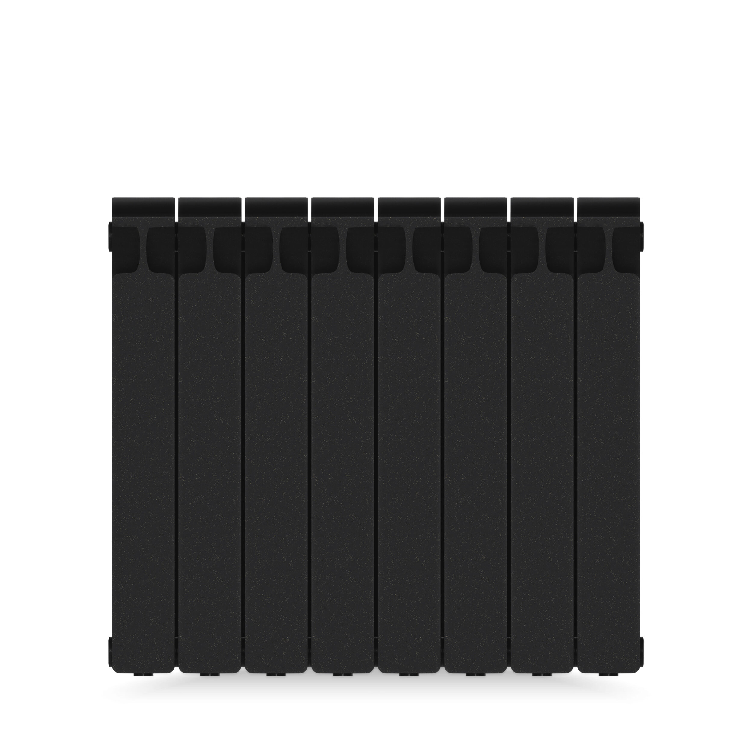 Радиатор Rifar Monolit 500 8 секций боковое подключение биметалл цвет чёрный