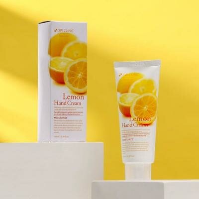 Увлажняющий крем для рук с экстрактом лимона 3W CLINIC Moisturizing Lemon Hand Cream, 100 мл 3W CLIN .