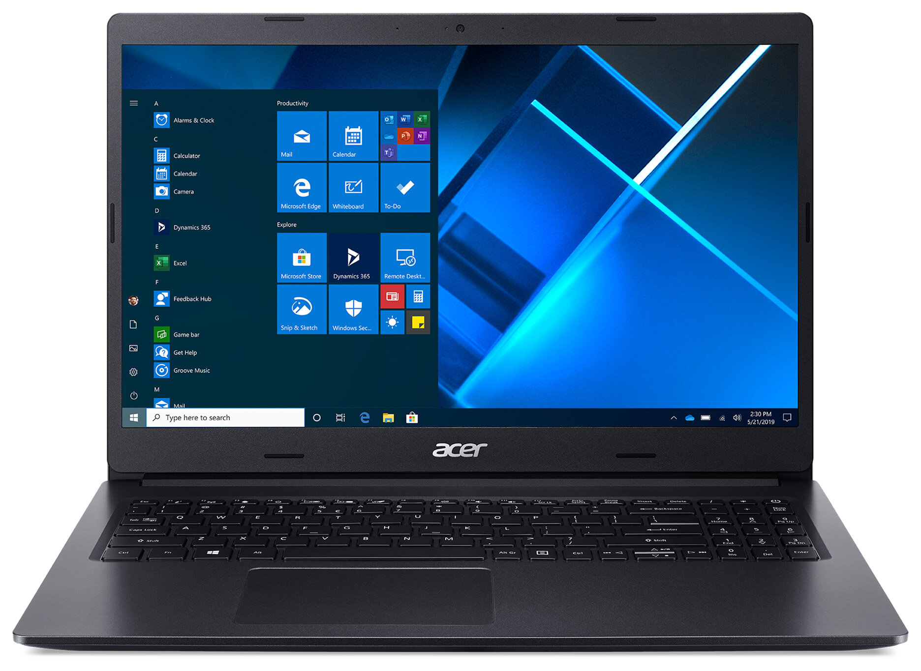 Ноутбук Acer Extensa 15 EX215-22-R4ZE Athlon Silver 3050U 4Gb SSD256Gb AMD Radeon 15.6" TN FHD (1920x1080) Windows 10 Home black WiFi BT Cam