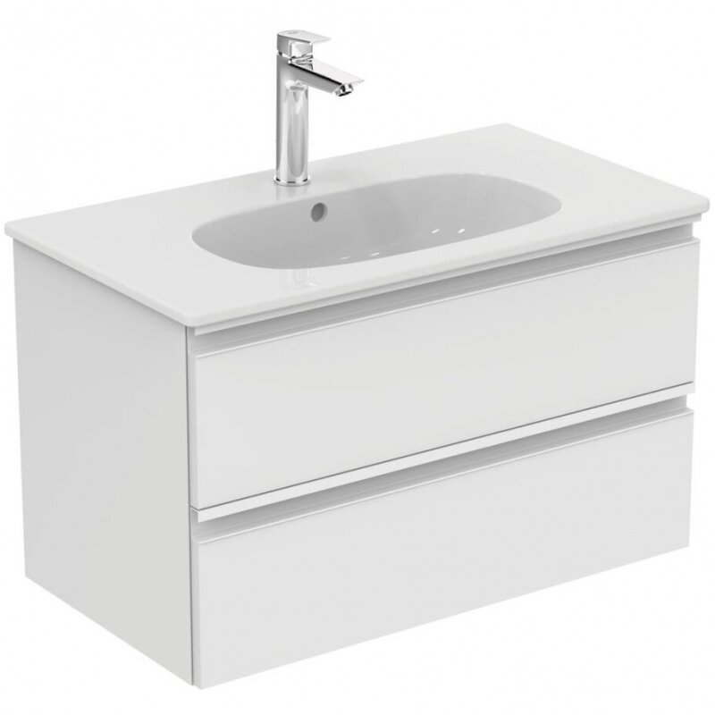 Тумба с раковиной Ideal Standard Tesi T350901+T0051OV, белая
