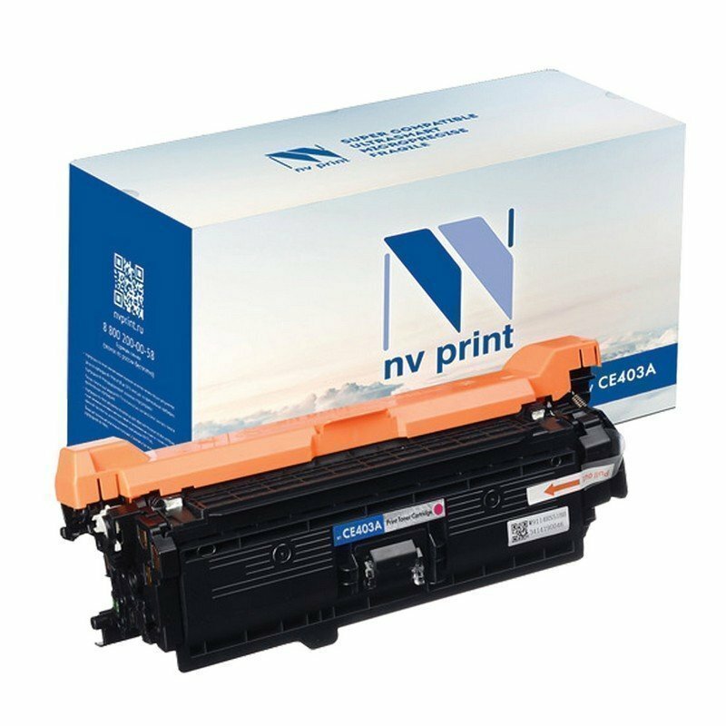 Картридж лазерный NV PRINT (NV-CE403A) для HP LaserJet Pro M570dn/M570dw, пурпурный, ресурс 6000 стр