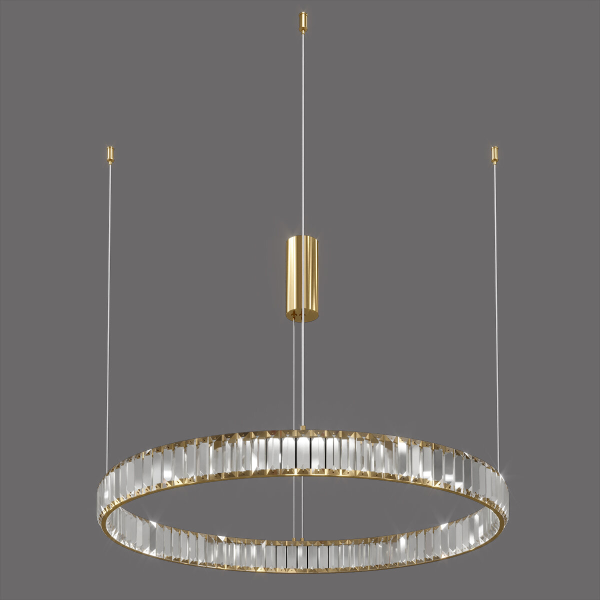 Светильник подвесной Divinare Renata 1135/17 SP-47, LED, кол-во ламп:1шт., Латунь