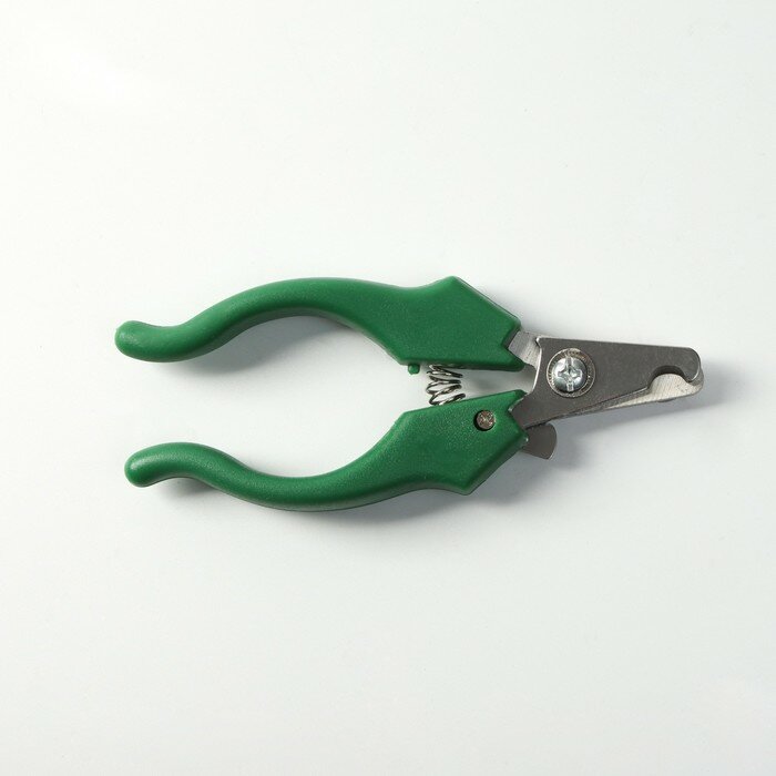 Когтерез боковой малый с фигурными ручками, отверстие 9 мм, зелёный - фотография № 4
