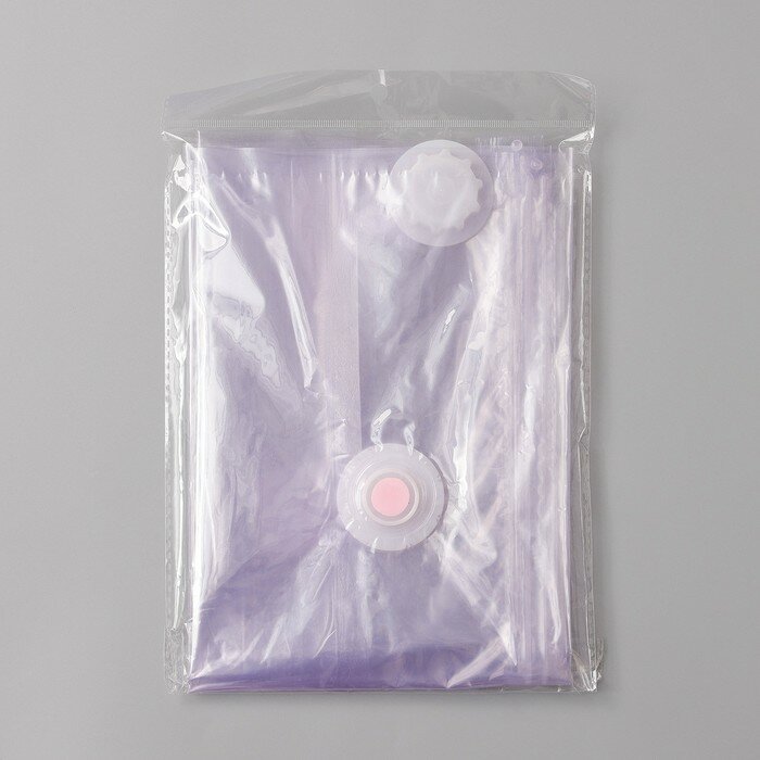 Вакуумный пакет для хранения одежды "Лаванда", 50x60 см, ароматизированный./В упаковке шт: 1 - фотография № 4