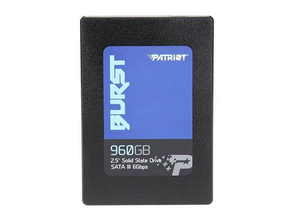 Твердотельный накопитель SSD 2.5" 960GB Patriot BURST SATA3 PBU960GS25SSDR