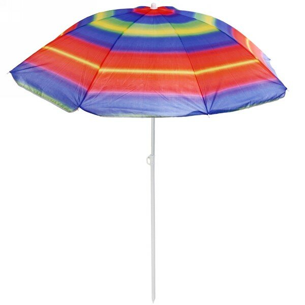 Зонт пляжный D=170см, h-190см "Радуга" ДоброСад , 1 шт.