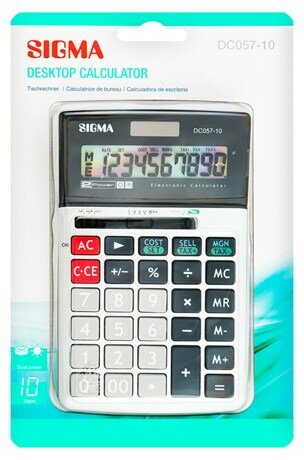 SIGMA Калькулятор DC057 настольный 10 разрядов
