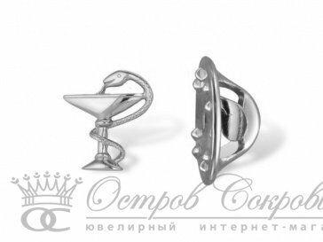 Медицинский значок бижутерия эмблема чаша Гиппократа А9406680