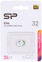 Карта памяти 32Gb - Silicon Power Elite MicroSDHC Class 10 UHS-I SP032GBSTHBU1V21