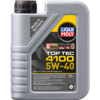 7500 LIQUI MOLY Top Tec 4100 5W-40 - 1 л. - масло моторное