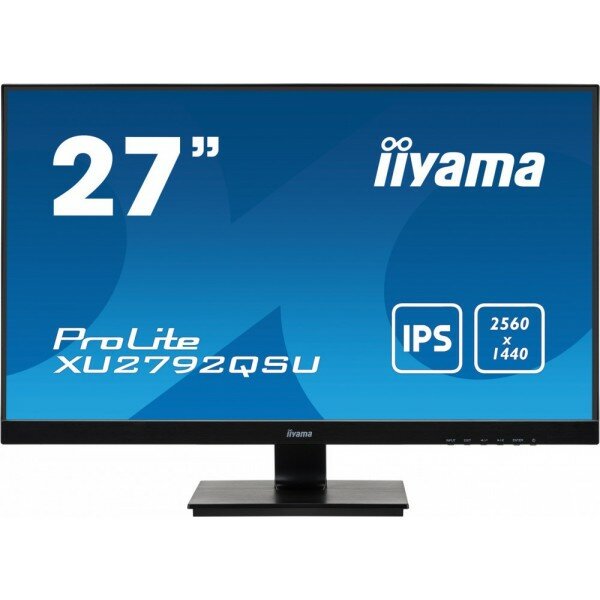 Монитор жидкокристаллический Iiyama Монитор LCD 27 (16:9) 2560х1440(WQHD) IPS, nonGLARE, 350cd/m2, H178/V178, 1000:1, 80M:1, 1,07 миллиардов цветов, 5