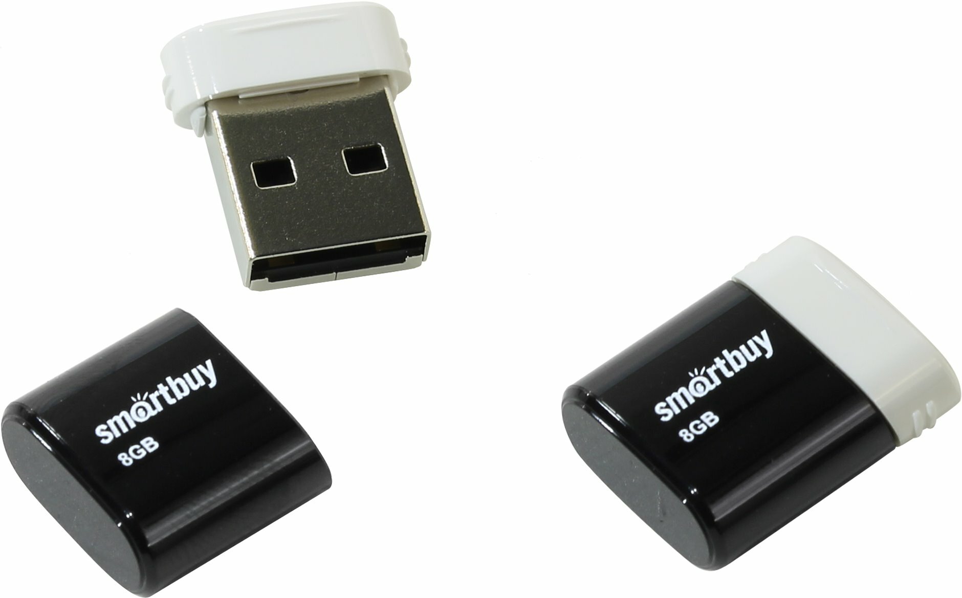 USB Flash накопитель 8GB Smartbuy LARA Black SB8GBLara-K