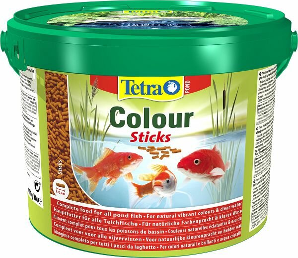 Tetra Корм Tetra Pond ColorSticks для прудовых рыб, гранулы для основного питания, 10 л