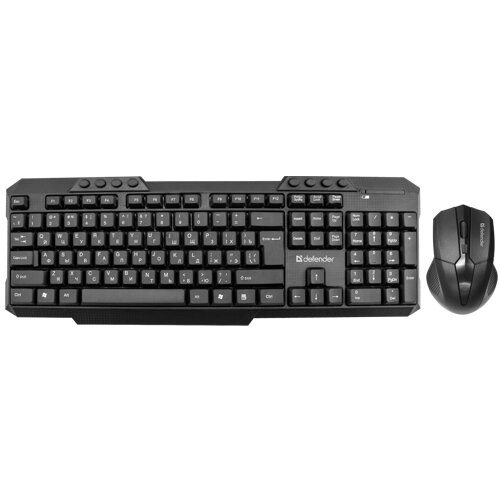 Беспроводная клавиатура и мышь Defender Jakarta C-805 комплект, черная