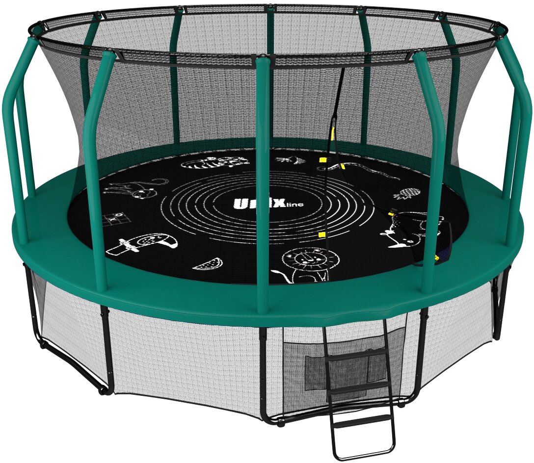 UnixLine™ Батут UNIX line SUPREME GAME 12 ft (green)