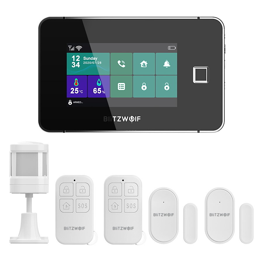 Комплект охранной сигнализации для умного дома BlitzWolf BW-IS20 Smart Home Security Alarm System Kit Black — фото 6