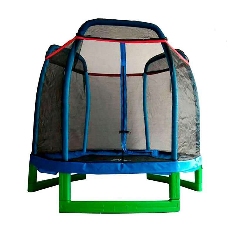 Батут с защитной сеткой DFC Jump Kids 7ft синий