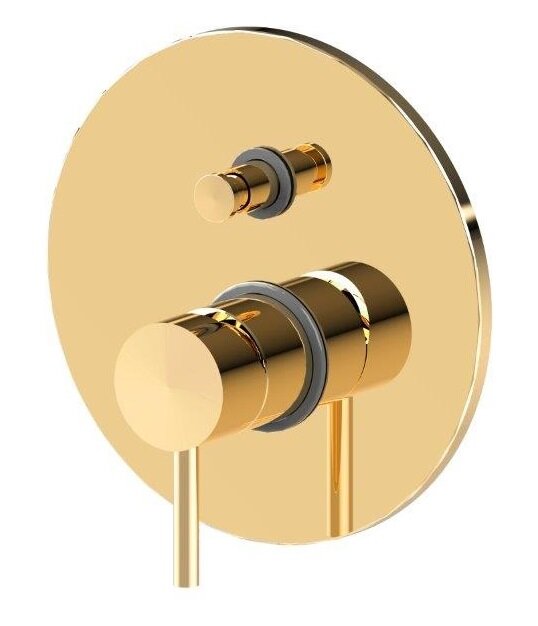 Смеситель Paffoni Light LIG015HG золото медовое со встраиваемой частью